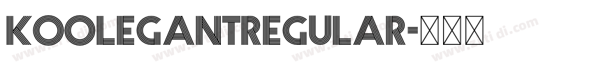 KoolegantRegular字体转换 KoolegantRegular字体转换
