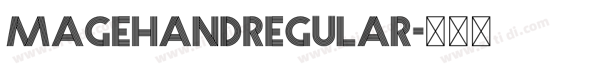 MagehandRegular字体转换