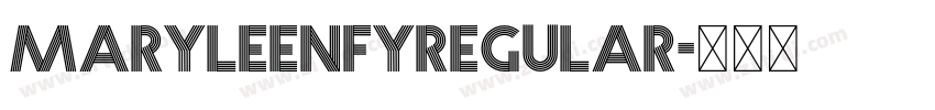MaryleenFYRegular字体转换
