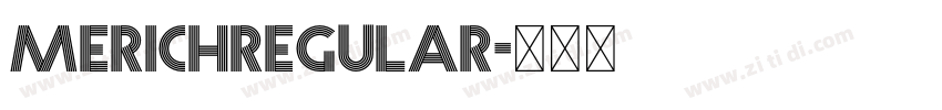 MerichRegular字体转换