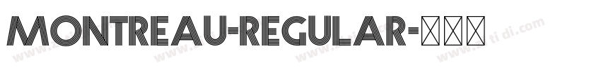 Montreau-Regular字体转换