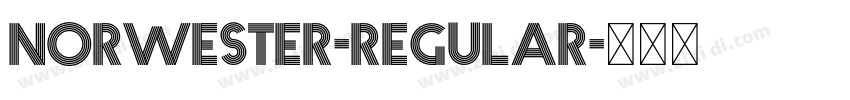 Norwester-Regular字体转换