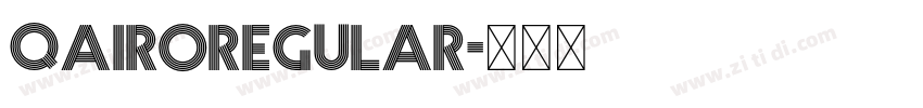 QAIRORegular字体转换