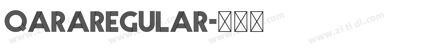 QaraRegular字体转换