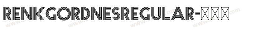 RenkGordnesRegular字体转换