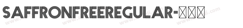 SaffronFREERegular字体转换