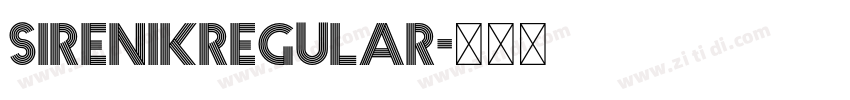 SirenikRegular字体转换
