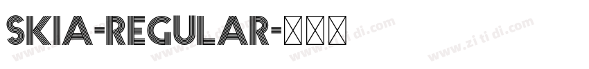 Skia-Regular字体转换