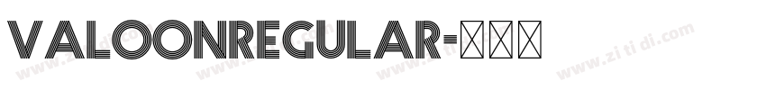 ValoonRegular字体转换 ValoonRegular字体转换