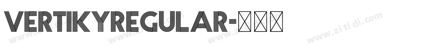 VertikyRegular字体转换
