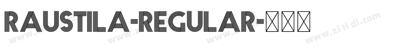 raustila-Regular字体转换