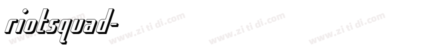 riotsquad字体转换