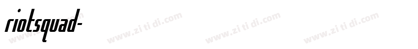 riotsquad字体转换