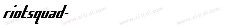 riotsquad字体转换