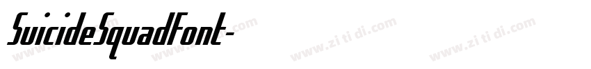SuicideSquadFont字体转换