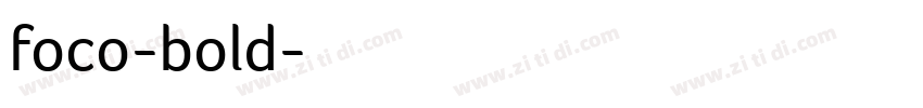 foco-bold字体转换