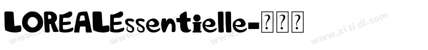 LOREALEssentielle字体转换