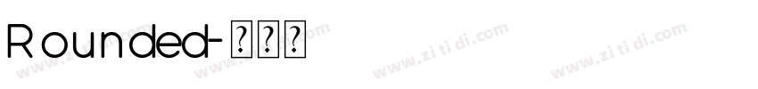 Rounded字体转换