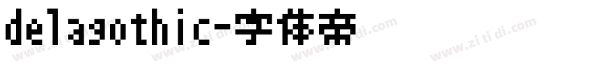 delagothic字体转换
