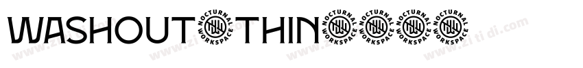 washout-thin字体转换