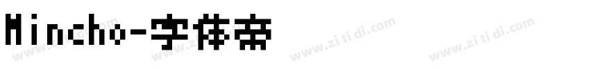 Mincho字体转换
