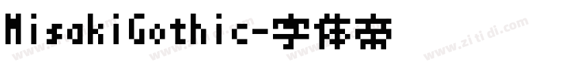 MisakiGothic字体转换