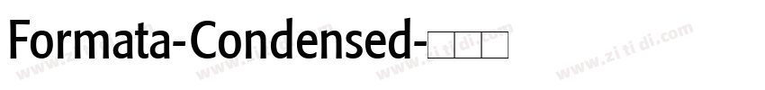 Formata-Condensed字体转换