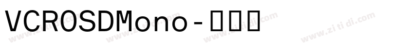VCROSDMono字体转换