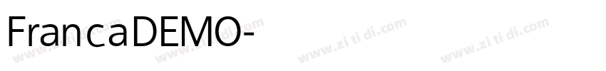 FrancaDEMO字体转换