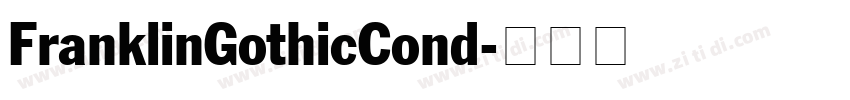 FranklinGothicCond字体转换