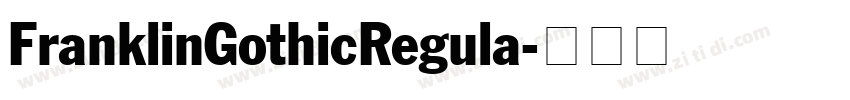 FranklinGothicRegula字体转换