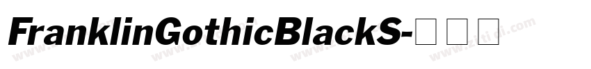 FranklinGothicBlackS字体转换