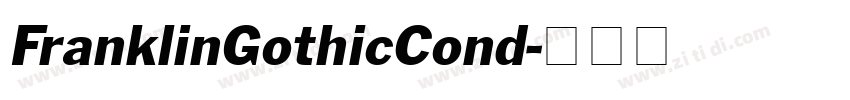 FranklinGothicCond字体转换