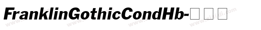 FranklinGothicCondHb字体转换