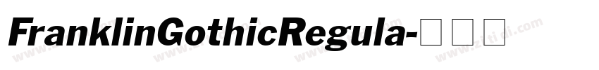 FranklinGothicRegula字体转换