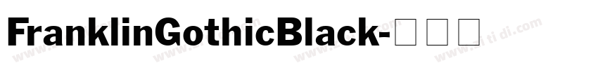 FranklinGothicBlack字体转换