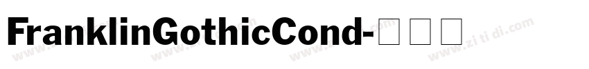 FranklinGothicCond字体转换