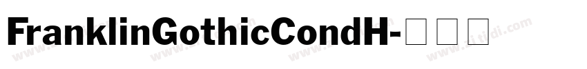 FranklinGothicCondH字体转换
