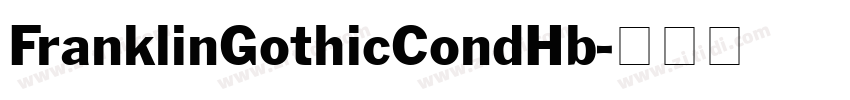 FranklinGothicCondHb字体转换