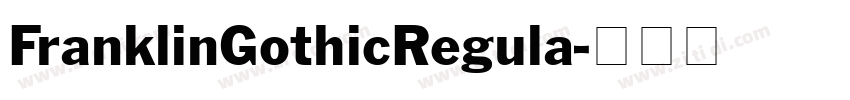 FranklinGothicRegula字体转换