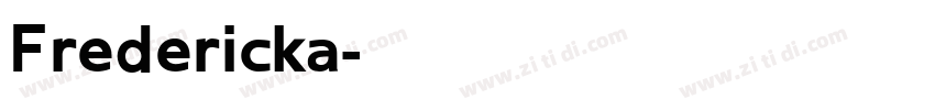 Fredericka字体转换