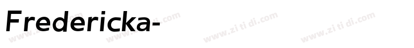 Fredericka字体转换