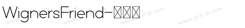 WignersFriend字体转换