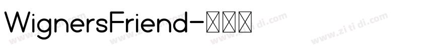 WignersFriend字体转换
