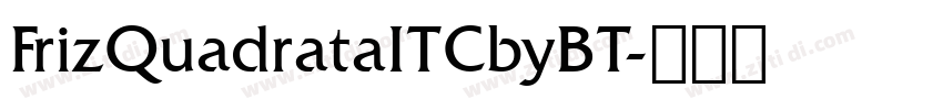 FrizQuadrataITCbyBT字体转换