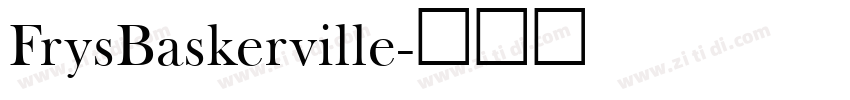 FrysBaskerville字体转换