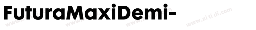 FuturaMaxiDemi字体转换