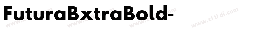 FuturaBxtraBold字体转换