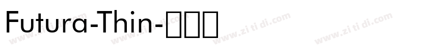Futura-Thin字体转换