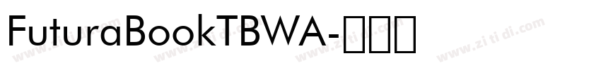FuturaBookTBWA字体转换